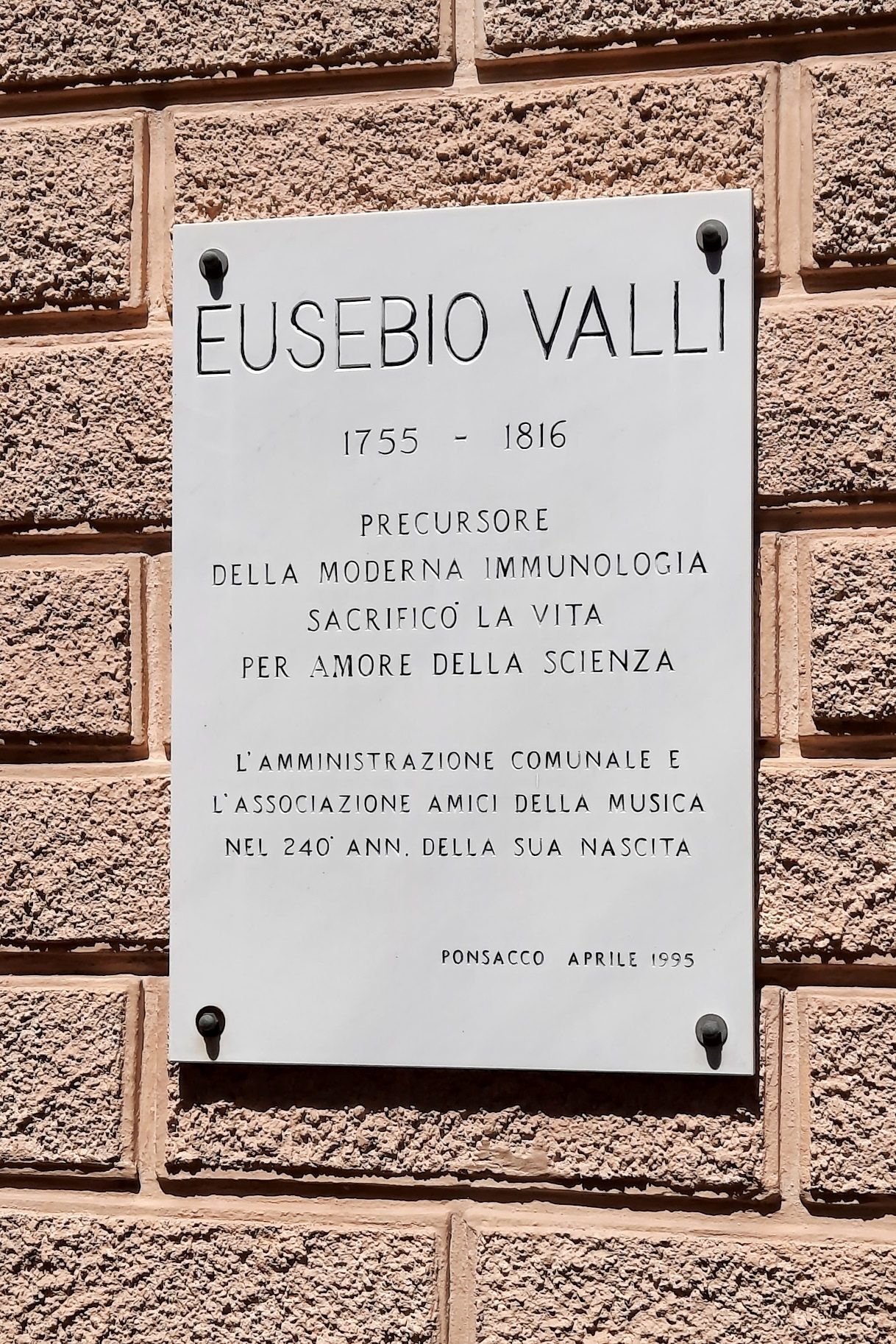 Eusebio Valli's memorial tablet, Ponsacco - 03.jpg